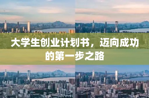 大学生创业计划书，迈向成功的第一步之路