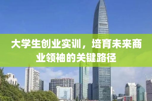 大学生创业实训，培育未来商业领袖的关键路径