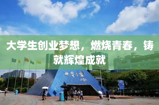 大学生创业梦想，燃烧青春，铸就辉煌成就