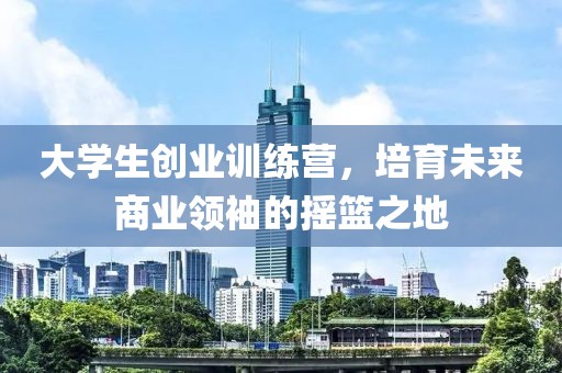 大学生创业训练营，培育未来商业领袖的摇篮之地