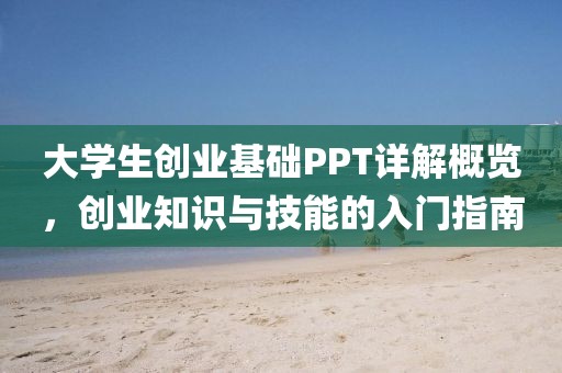 大学生创业基础PPT详解概览，创业知识与技能的入门指南