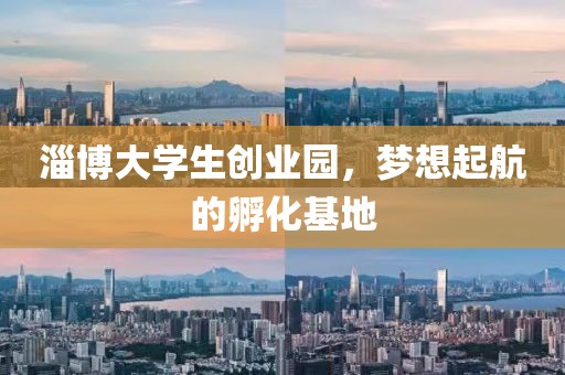 淄博大学生创业园，梦想起航的孵化基地