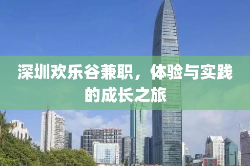 深圳欢乐谷兼职，体验与实践的成长之旅