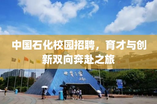 中国石化校园招聘，育才与创新双向奔赴之旅