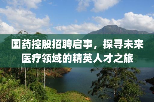 国药控股招聘启事，探寻未来医疗领域的精英人才之旅