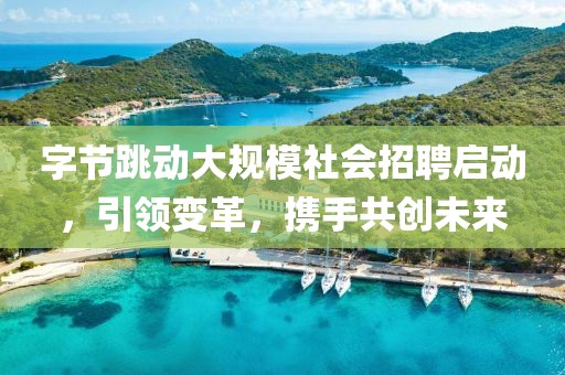 字节跳动大规模社会招聘启动，引领变革，携手共创未来