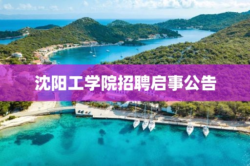 沈阳工学院招聘启事公告