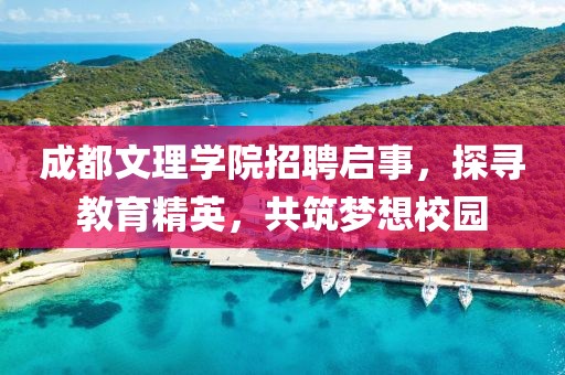 成都文理学院招聘启事，探寻教育精英，共筑梦想校园