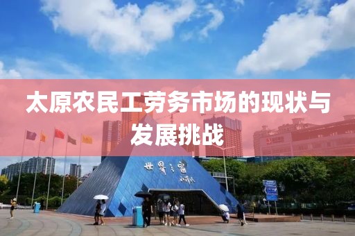 太原农民工劳务市场的现状与发展挑战